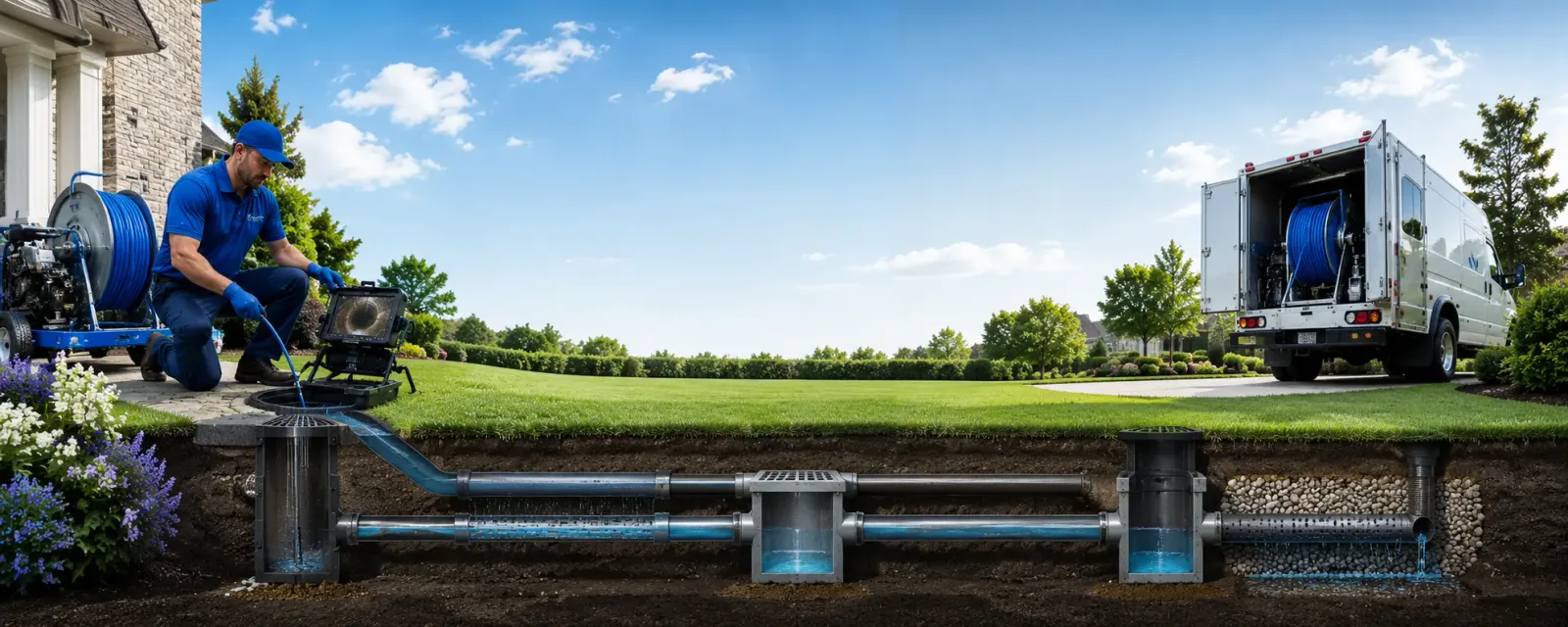Outdoor drain cleaning information for Hartshorn, MO